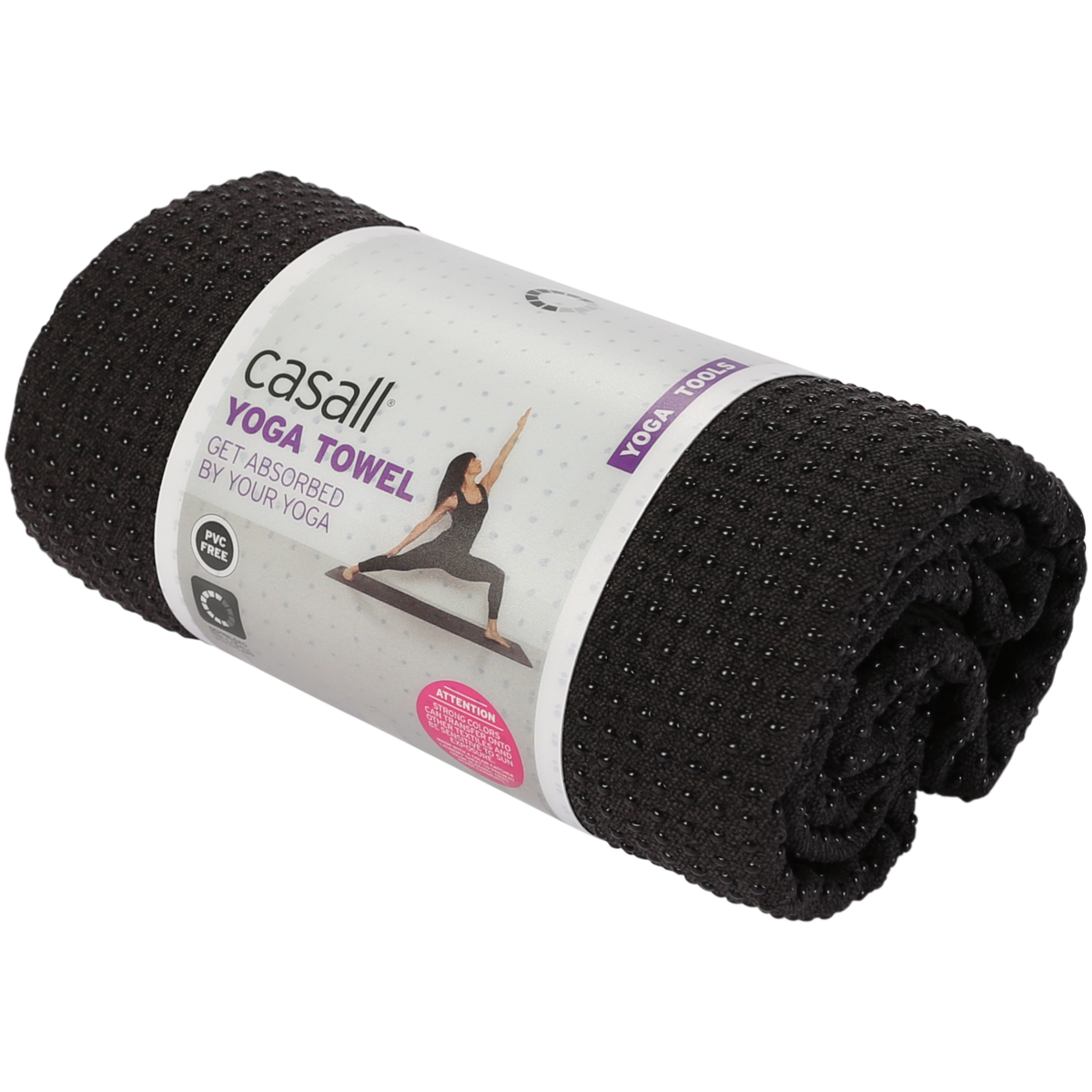 Casall Yoga Towel 180x60 cm til Herre Dame i Black til 300 | SPORTMASTER