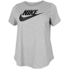 Nike-Essential T-shirt (Plus Size)-Dk Grey Heather/Blac-2116268