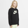 Nike-Club Fleece Sweatshirt-Black/Barely Volt-2203924