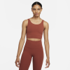 Nike-Yoga Luxe Infinalon Crop Top-Redstone/Dark Pony-2239538